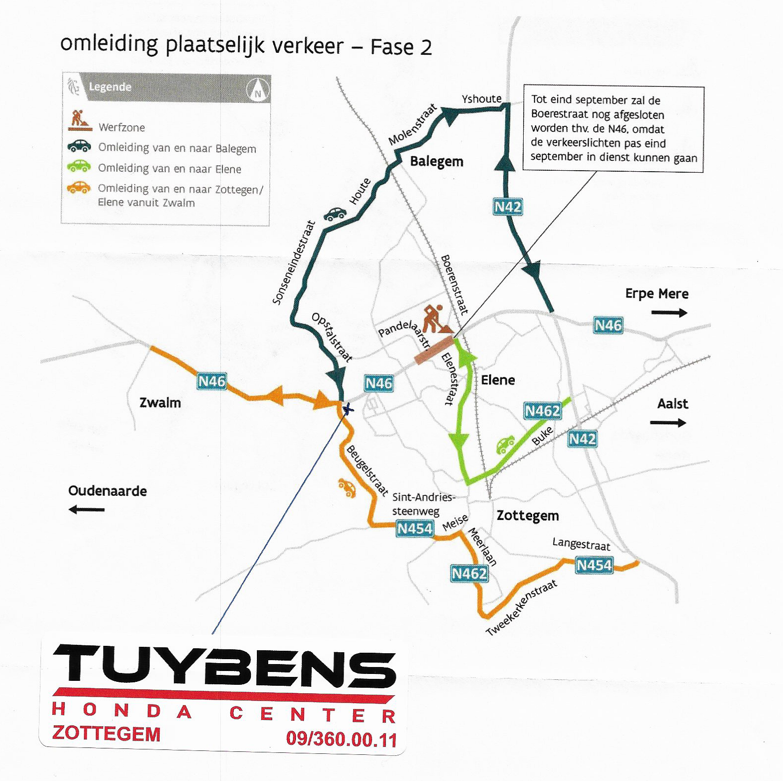Tuybens Honda Center in Zottegem Velzeke